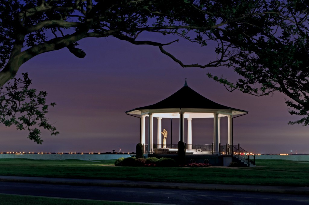 Gazebo at Night | Fort Monroe