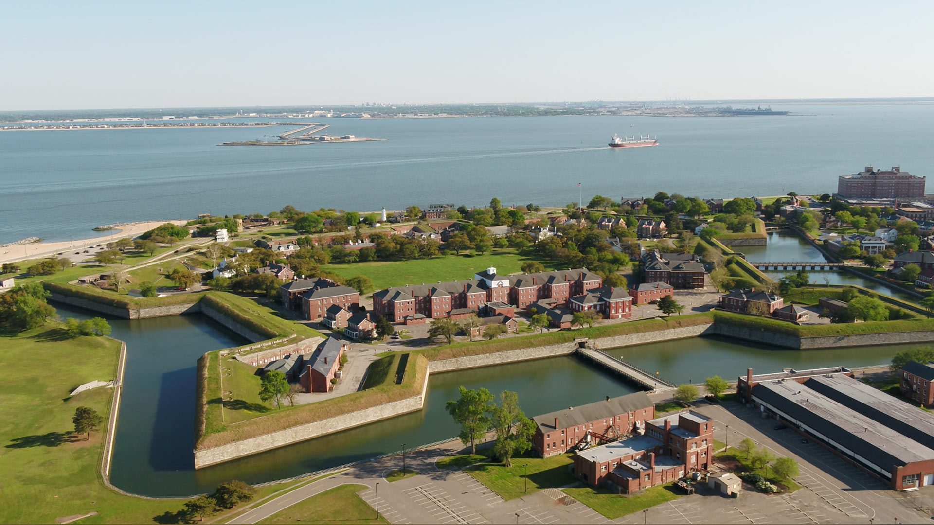 fmdronestill Fort Monroe